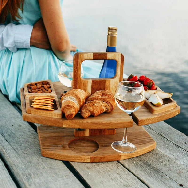 Wooden Picnic Table – Sustainable and Compact Design for Outdoor Use, the Garden, or the Balcony