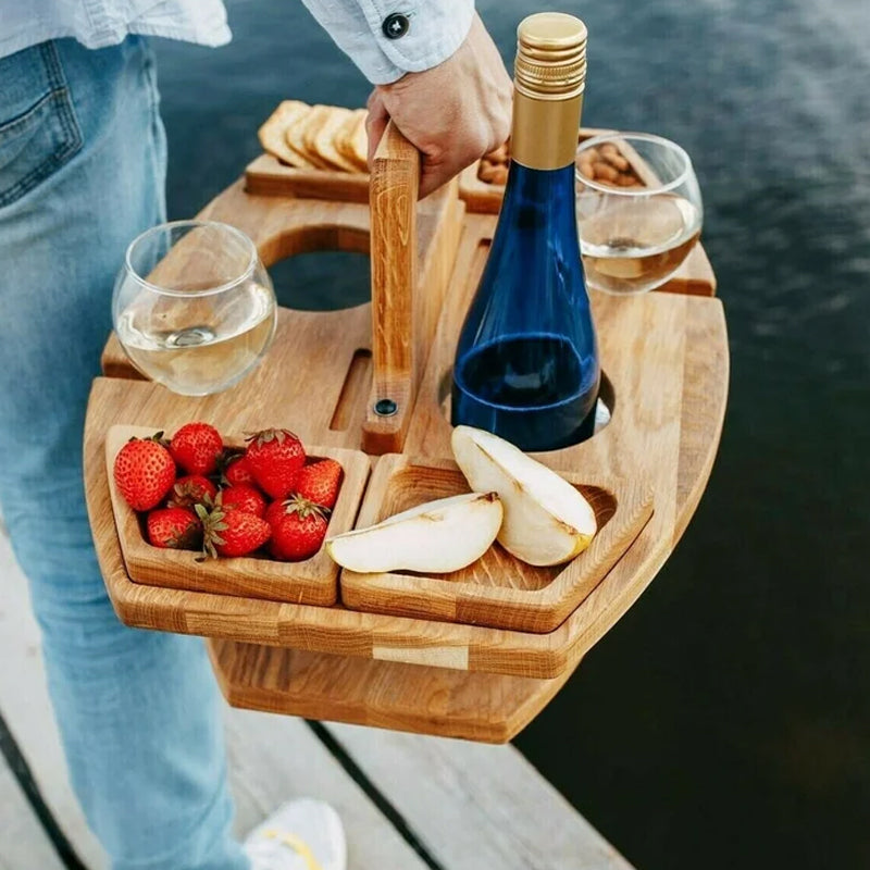 Wooden Picnic Table – Sustainable and Compact Design for Outdoor Use, the Garden, or the Balcony