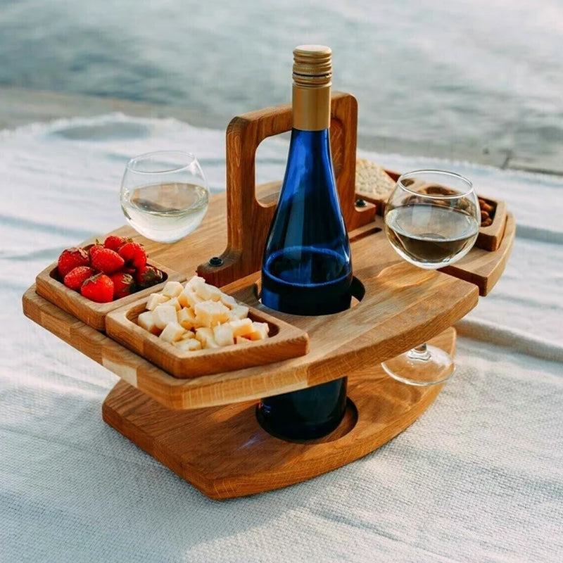 Wooden Picnic Table – Sustainable and Compact Design for Outdoor Use, the Garden, or the Balcony