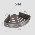 Drill-Free Shower Shelf – Transparent, Minimalist Design for Bathroom Storage
