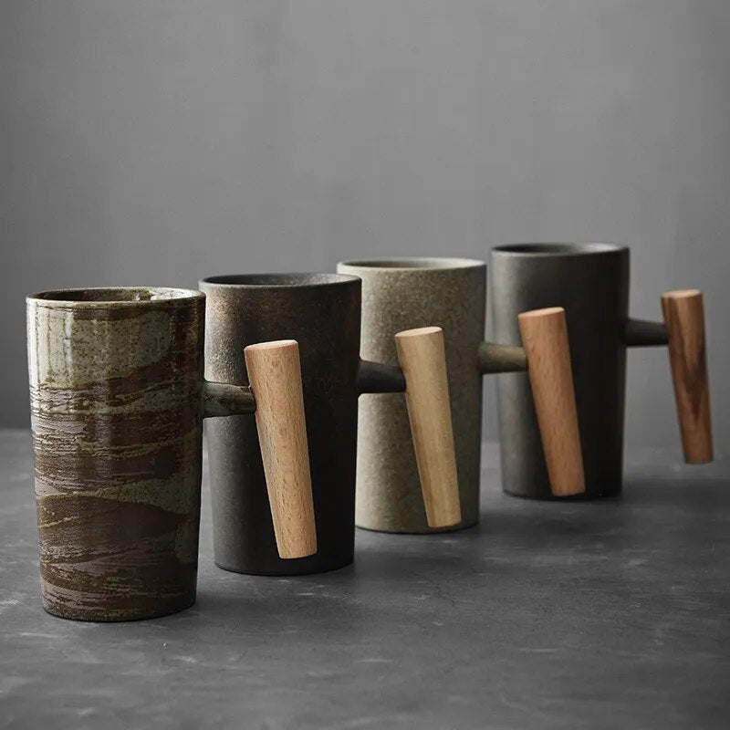 Nordic Earth Mug – Earthy tones, ceramic with natural patterns, perfect for coffee or tea