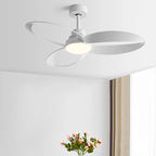 Modern ceiling fan – Wooden blades, dimmable LED lighting for the living room or bedroom