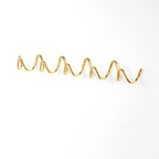 Wall-mounted coat rack – Black cast iron, wavy design for the entryway, bedroom, or bathroom