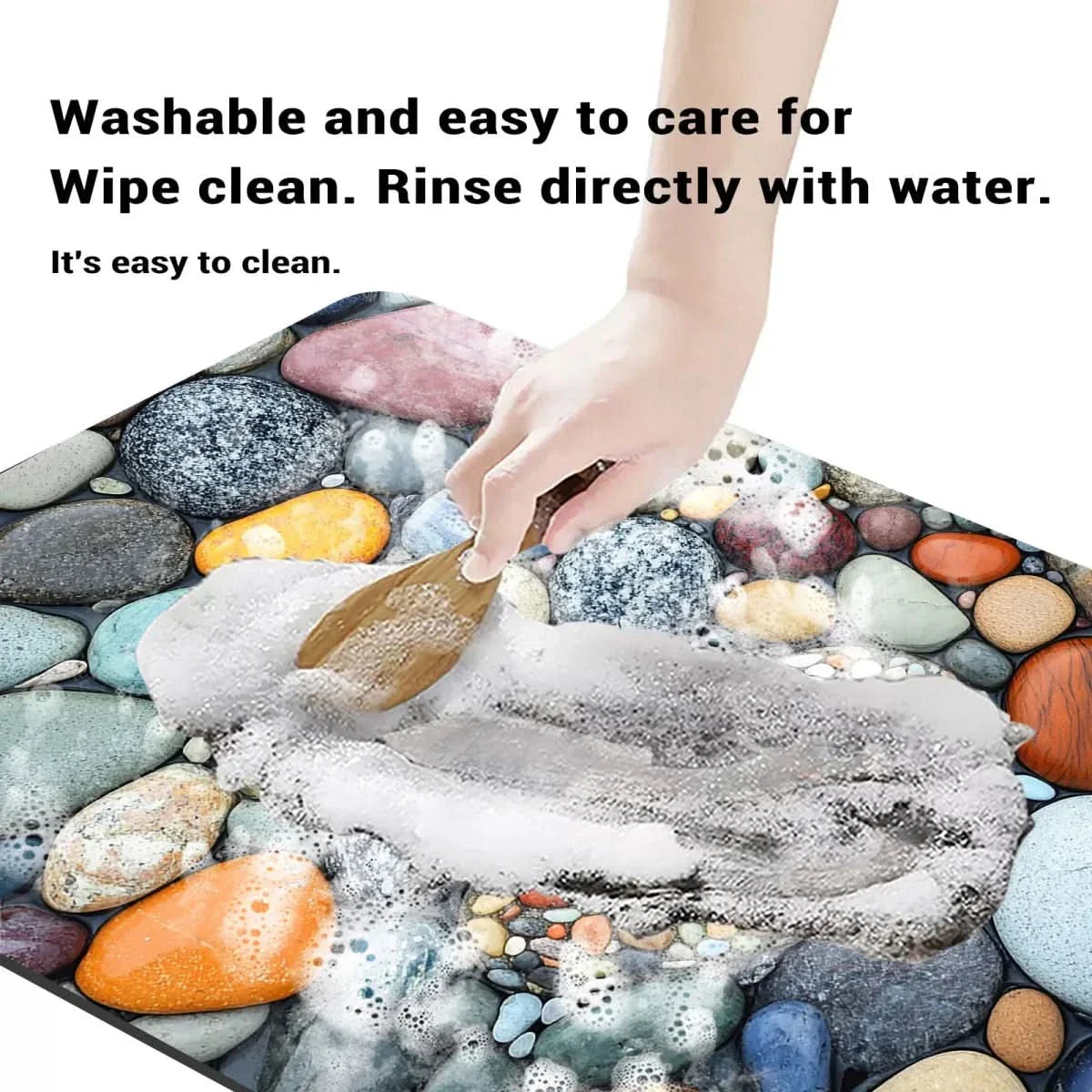 Diatomaceous Earth Bath Mat – Modern and Minimalist, Non-Slip and Quick-Drying for the Bathroom or Kitchen