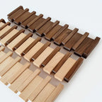Wooden Coat Rack – Brown Piano Design for the Entryway, Living Room, or Bedroom